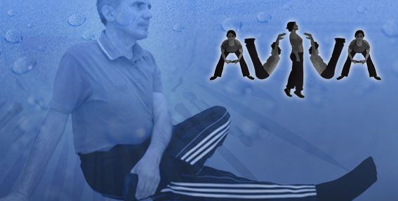 Aviva Methode Übungen Mann blau