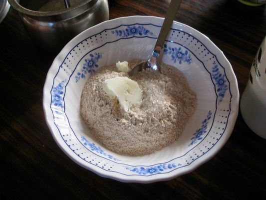 Tsampa Gerste Brei Teller