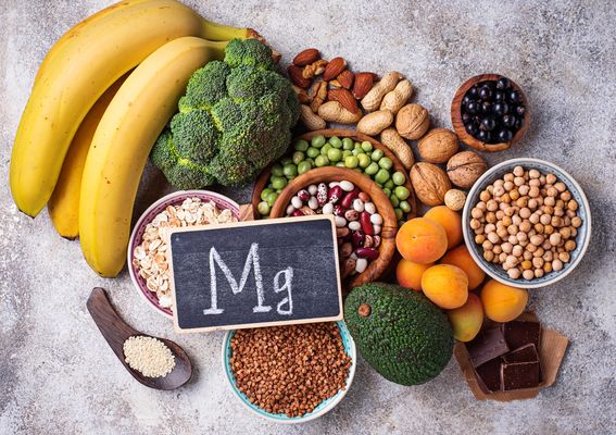 Obst Gemüse Nüsse Getreide Magnesium