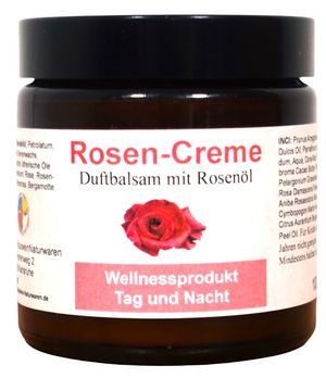 Rosen-Creme Tiegel Dose braun
