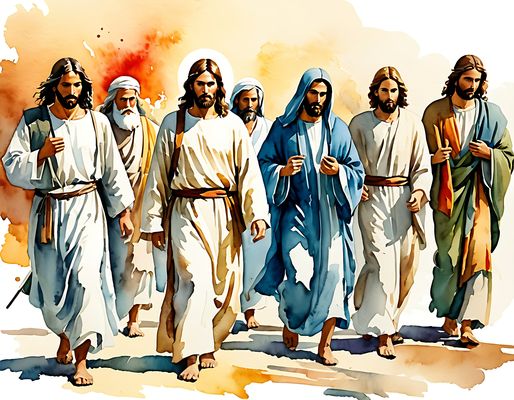 Jesus Christus Jünger Apostel bunt