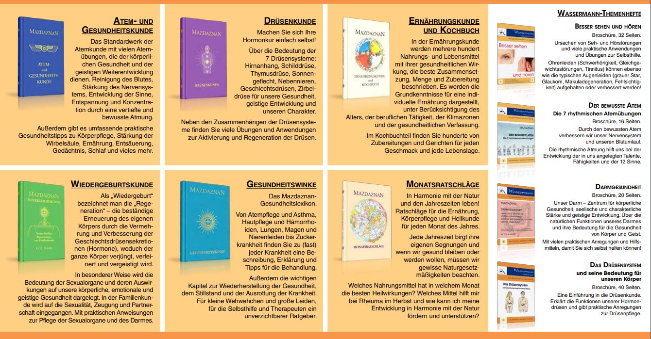 Mazdaznan Flugblatt Rückseite